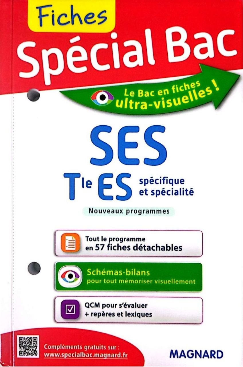 SES Tle ES spécifique et spécialité