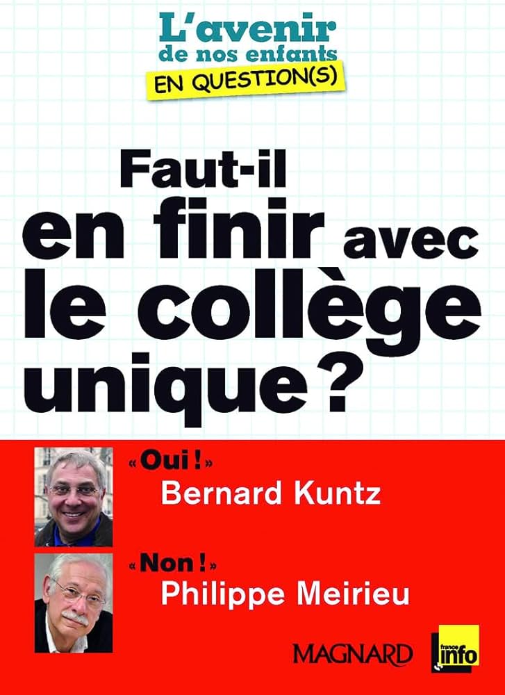 Faut-il en finir avec le collége unique?