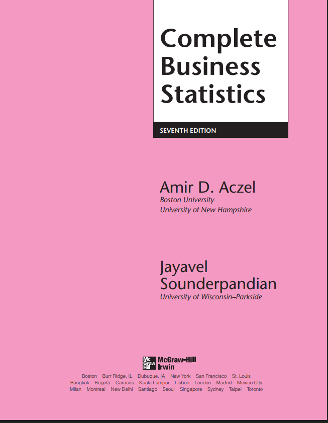 Complete Business Statistics